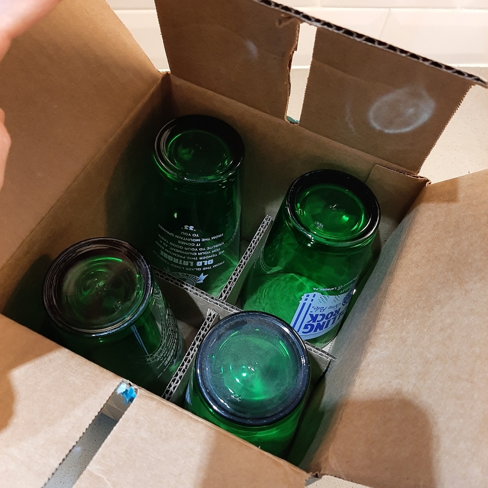 Rolling Rock beer glasses - Picture 8 of 10